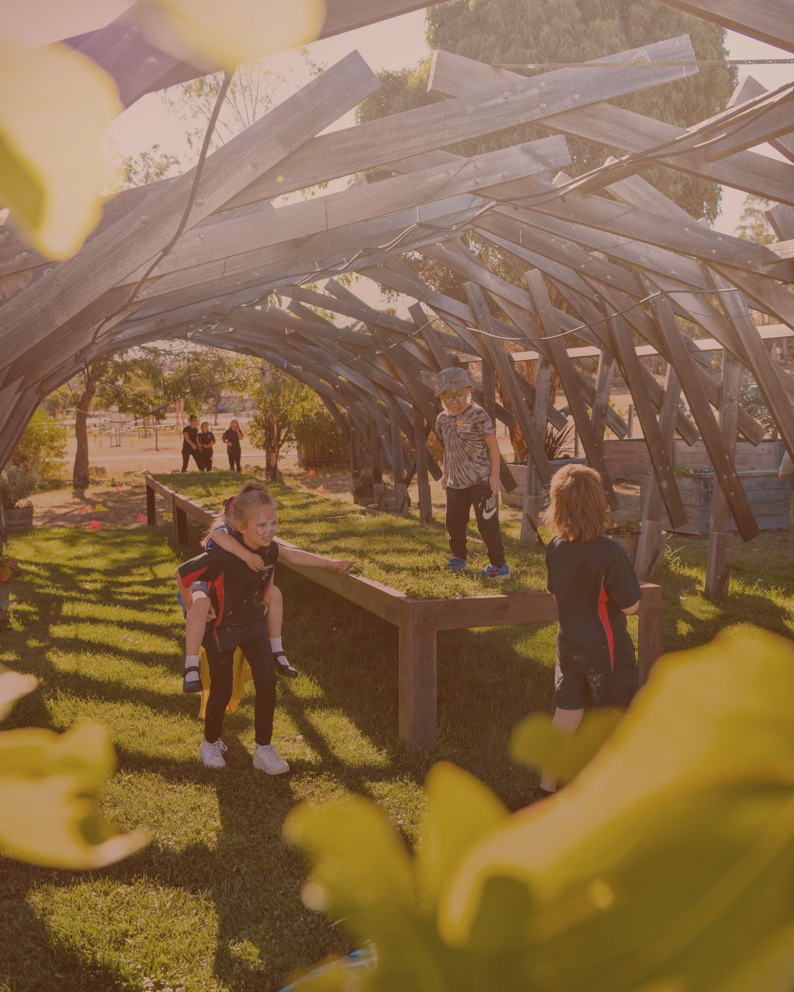 Children playing at Bond Place in Gagebrook