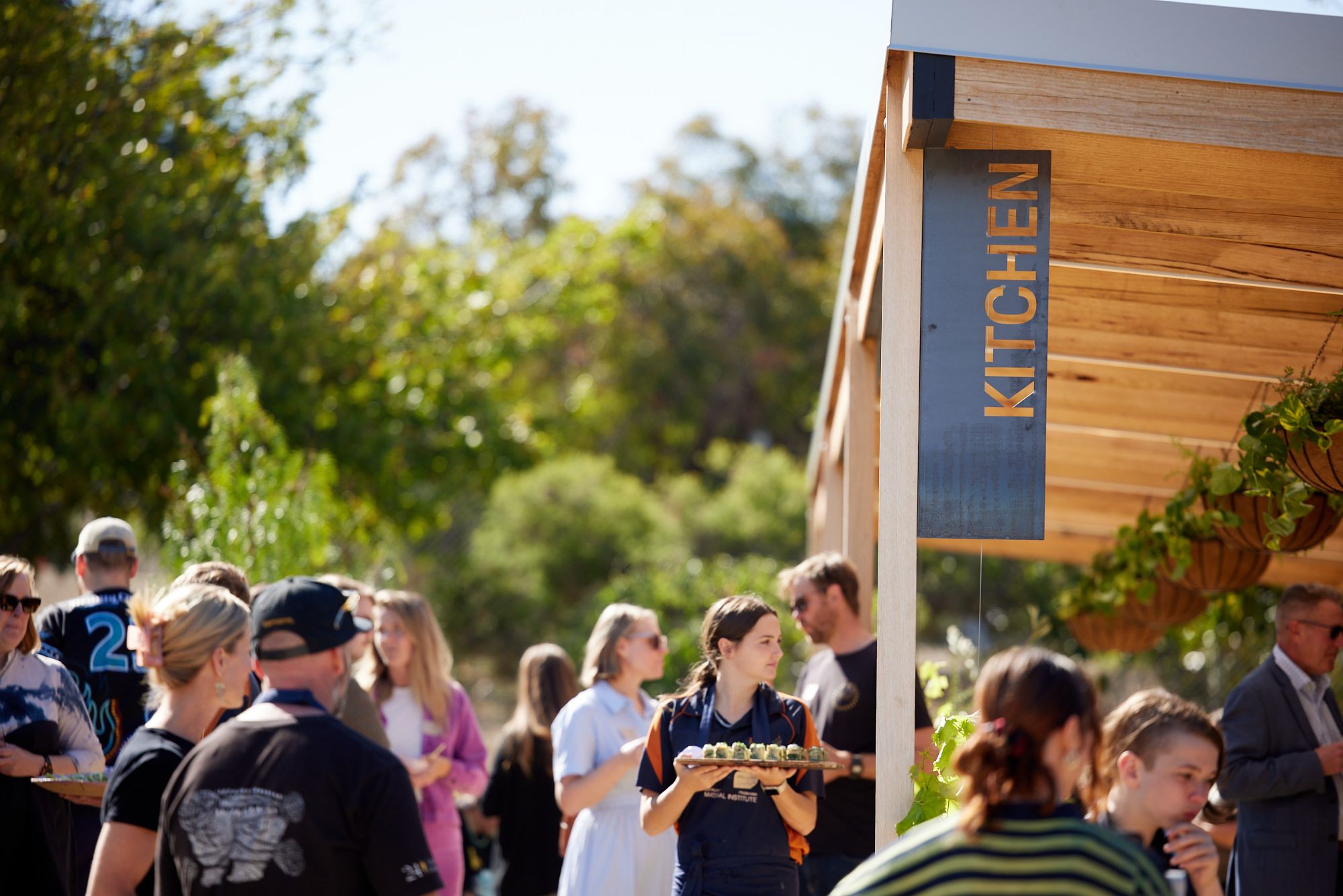 Outside the front of our kitchen