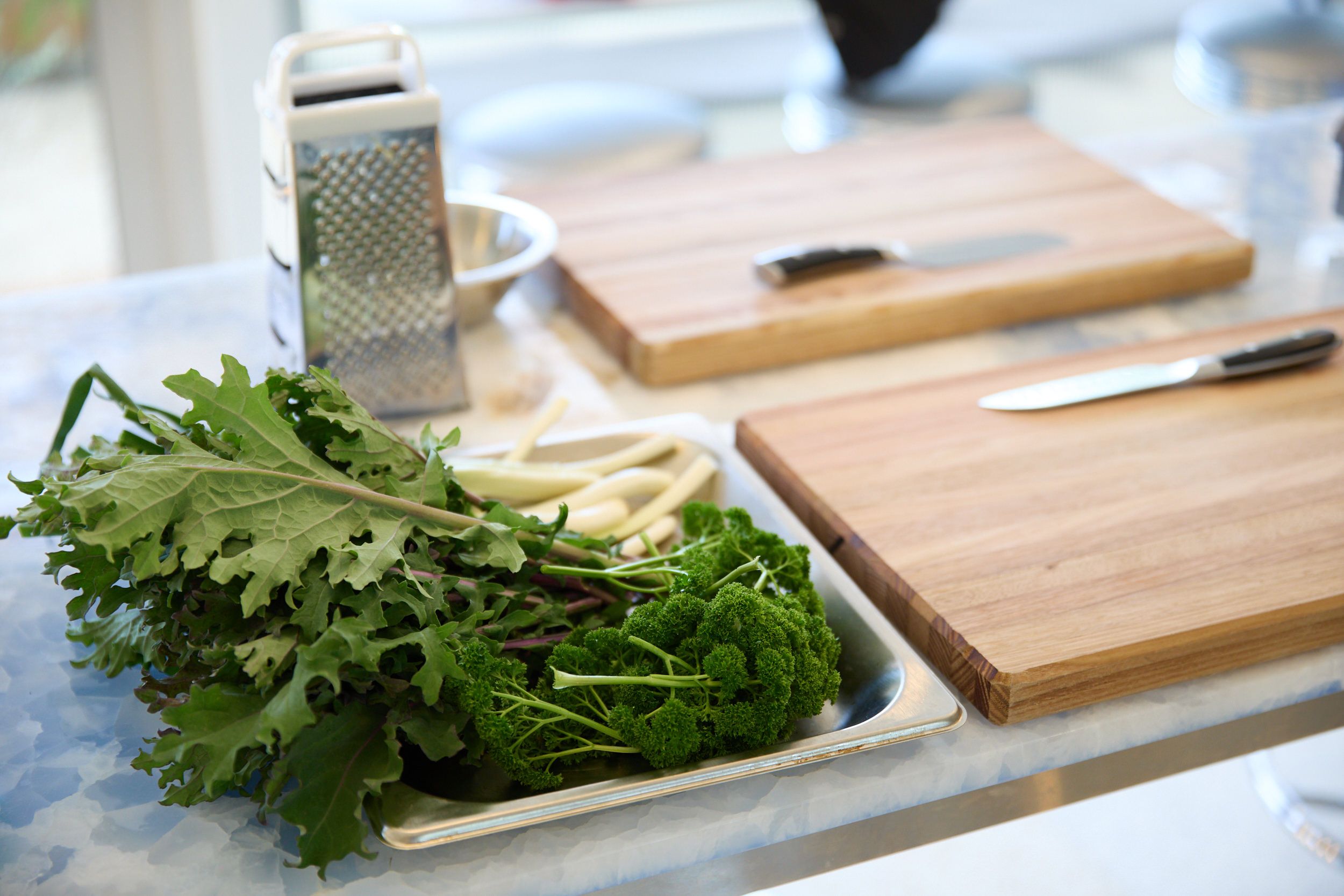 ingredients ready to be chopped